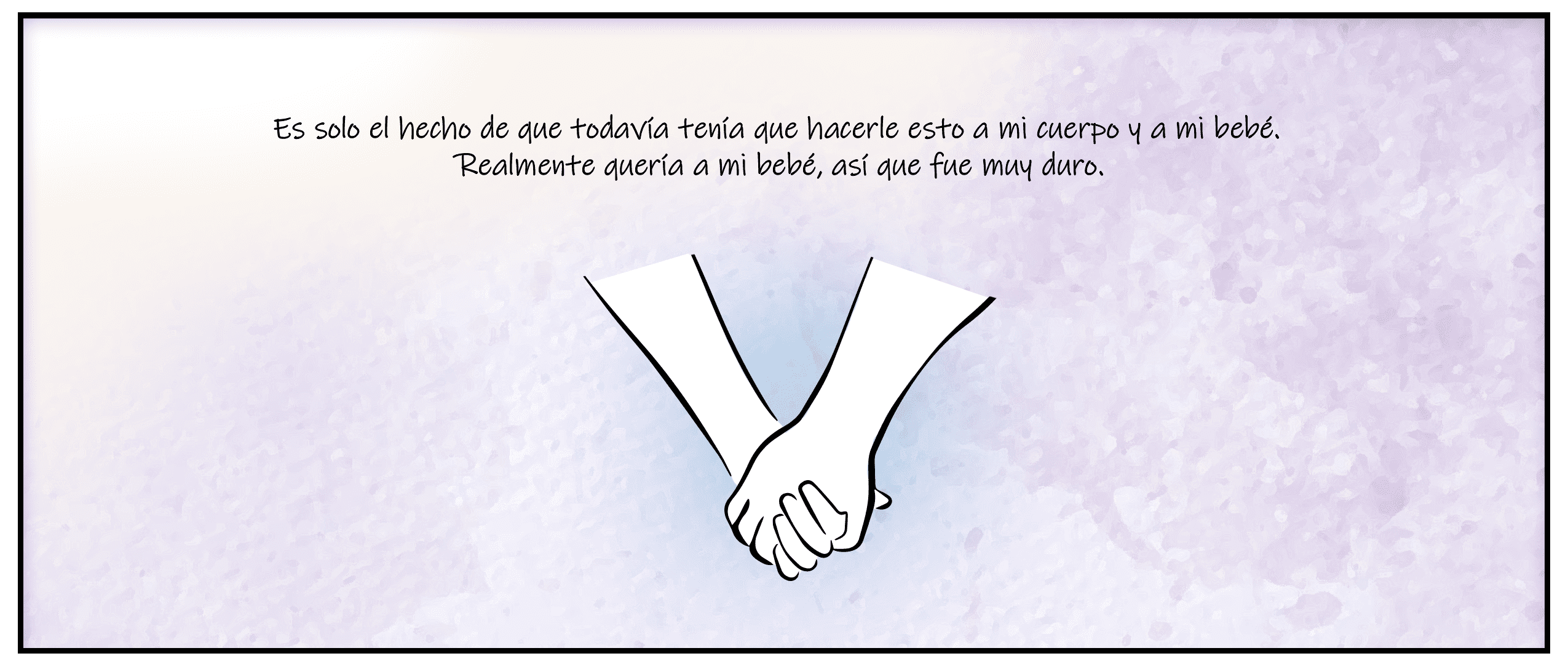 Page from graphic novel, narration available in top header