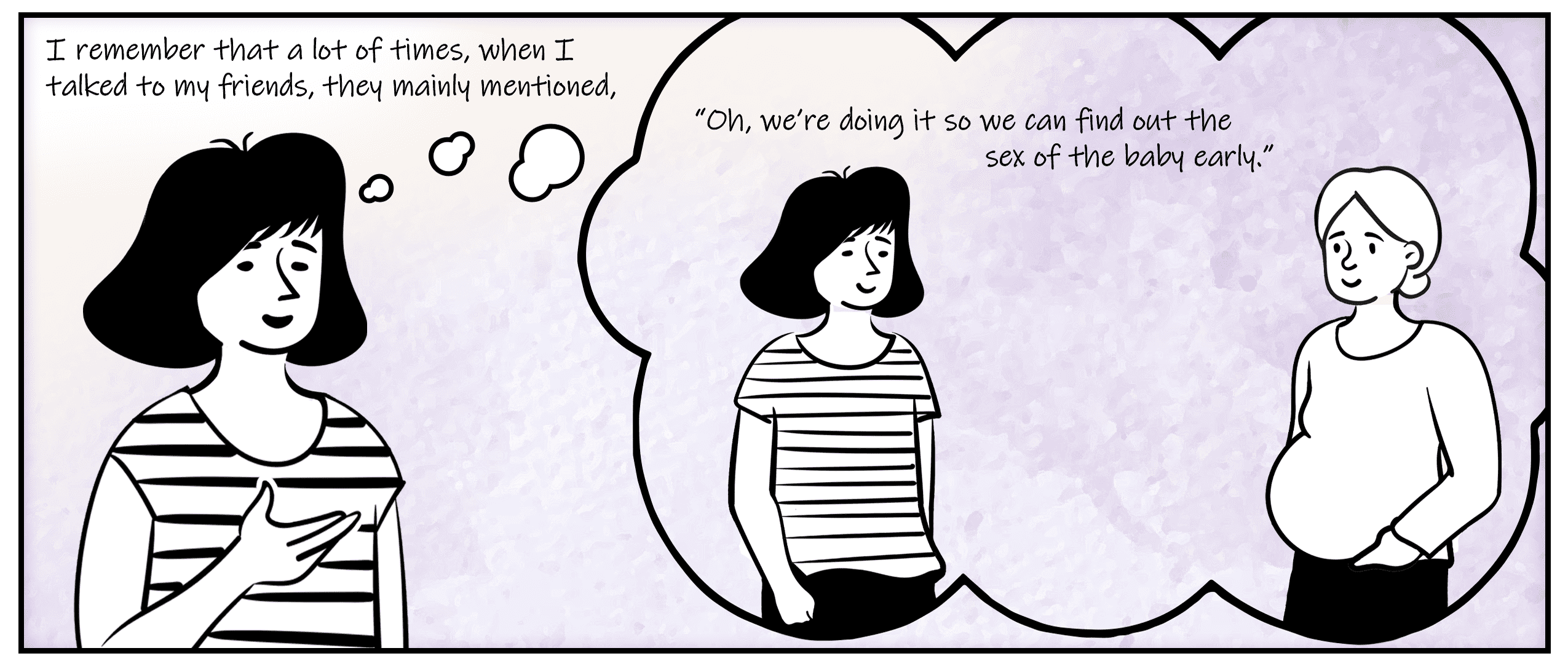 Page from graphic novel, narration available in top header