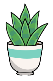 Small desk plant