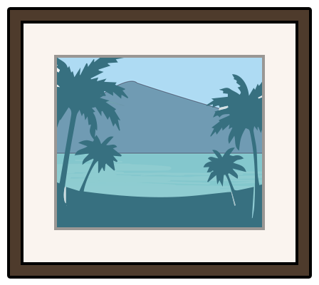 Painting of ocean scene