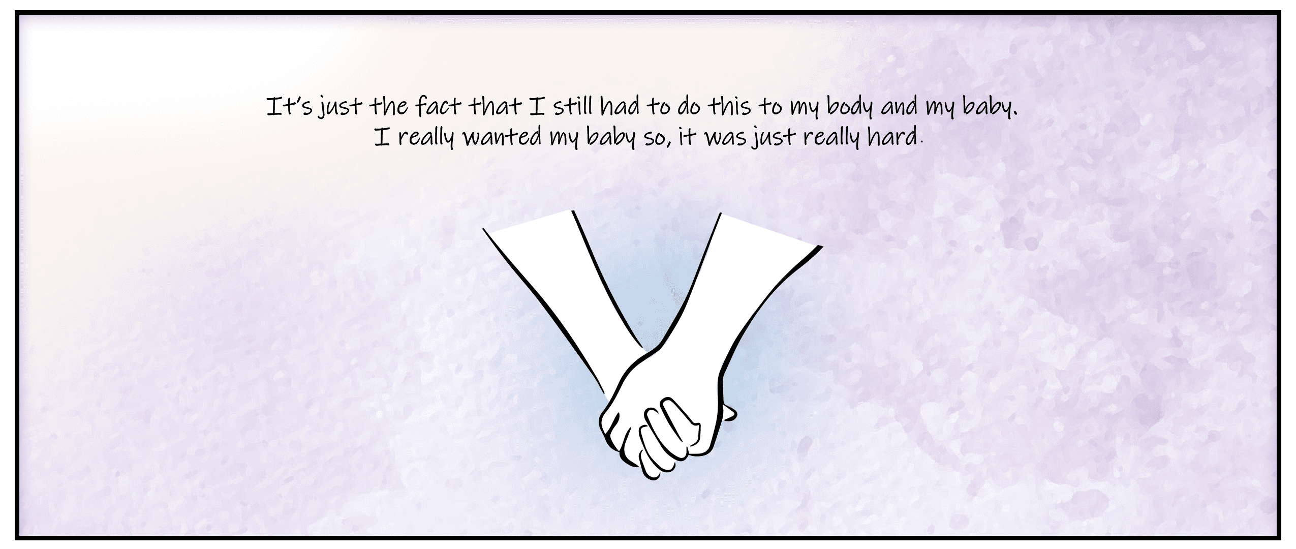 Page from graphic novel, narration available in top header