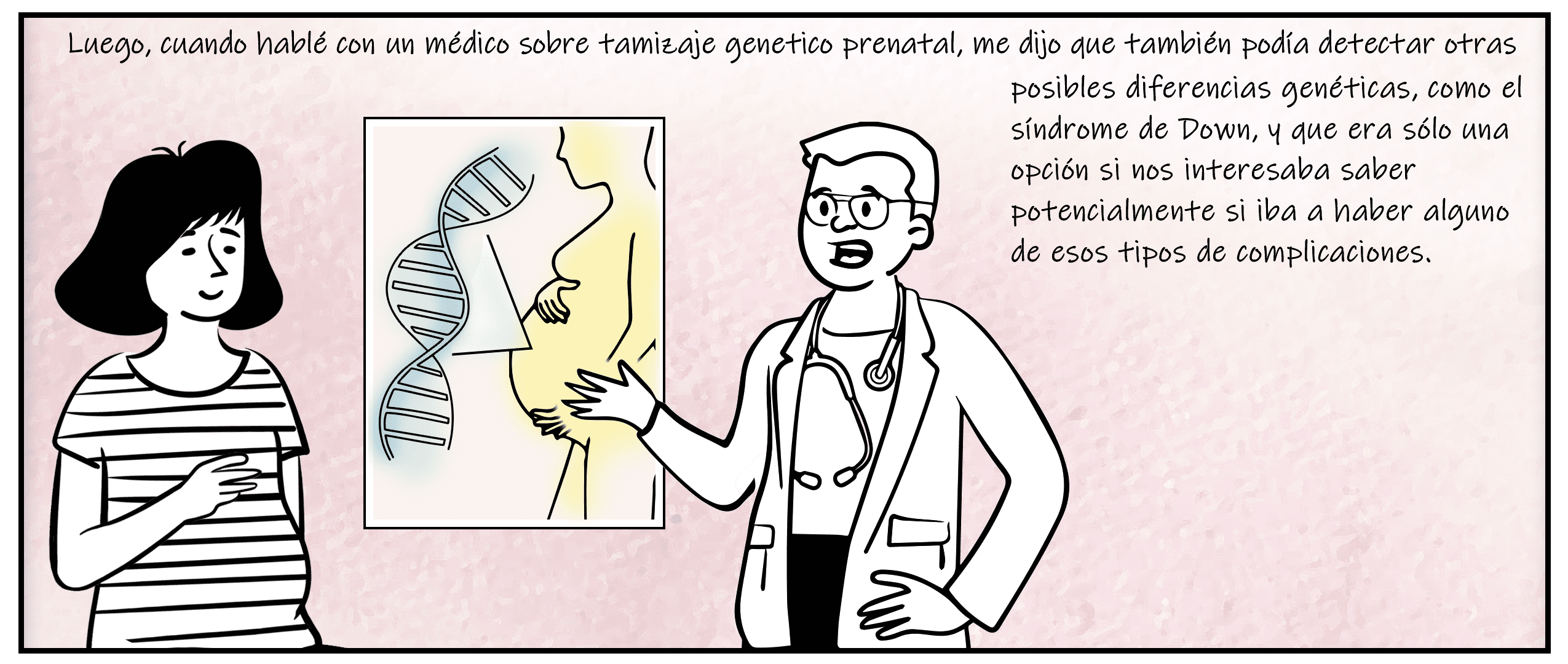 Page from graphic novel, narration available in top header
