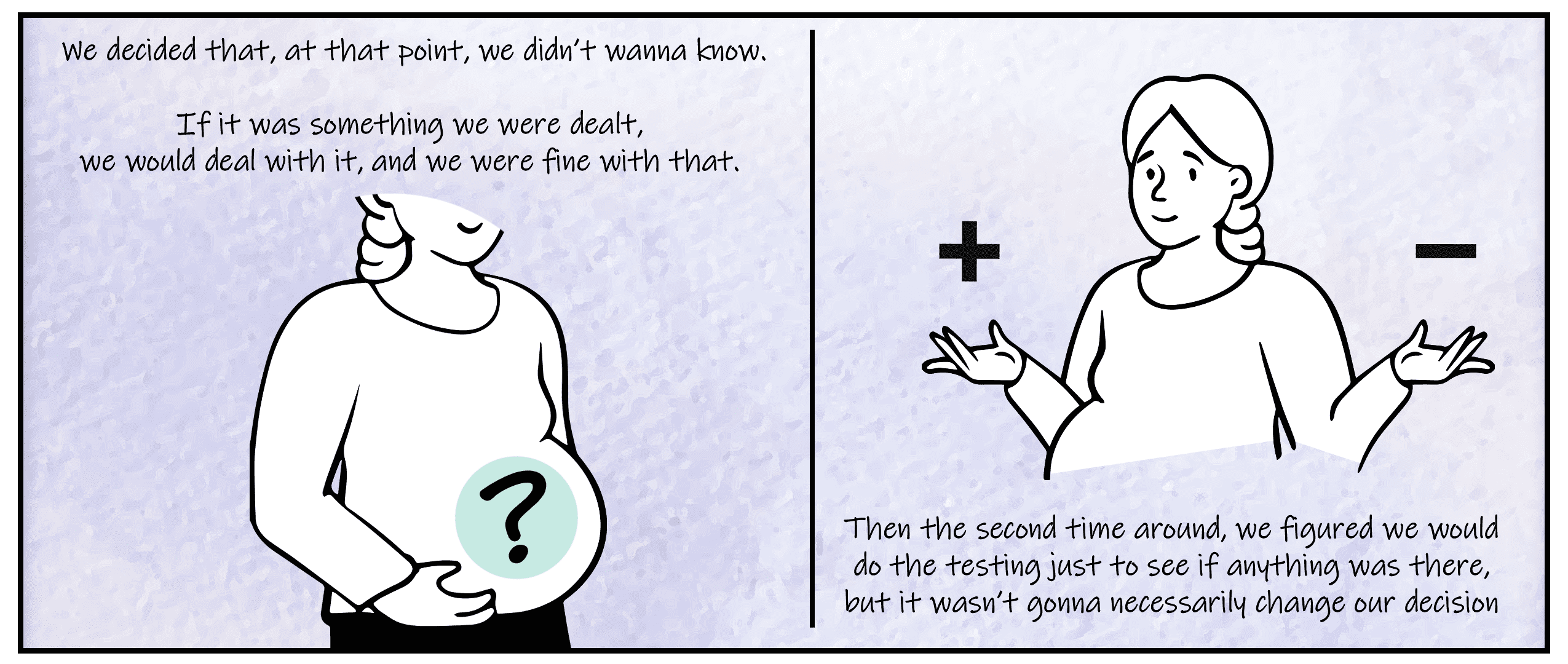 Page from graphic novel, narration available in top header