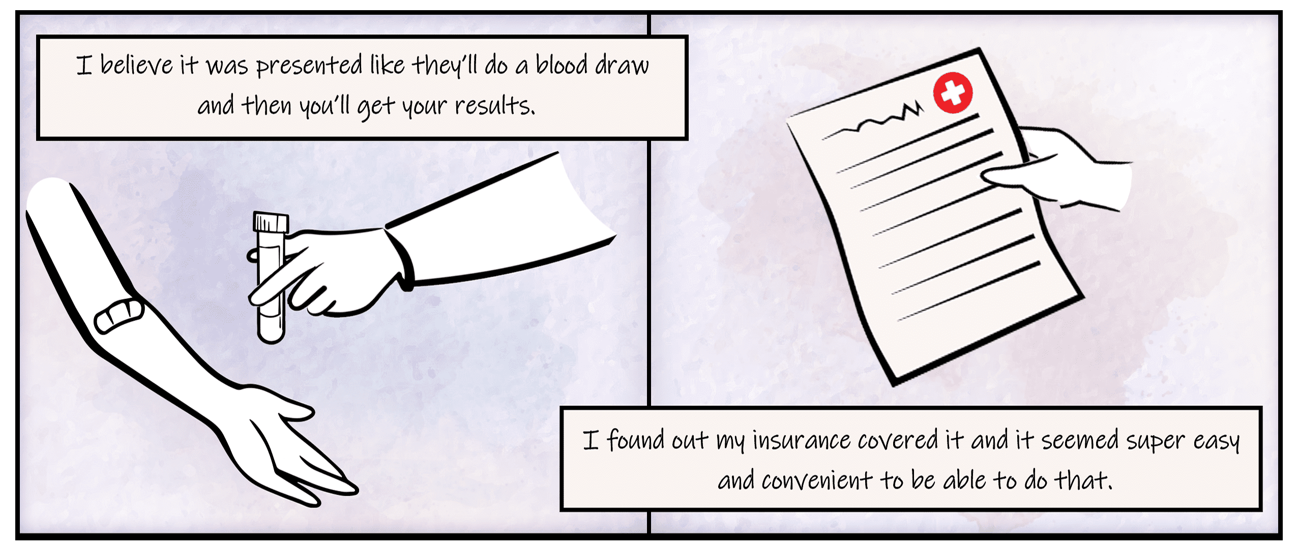 Page from graphic novel, narration available in top header